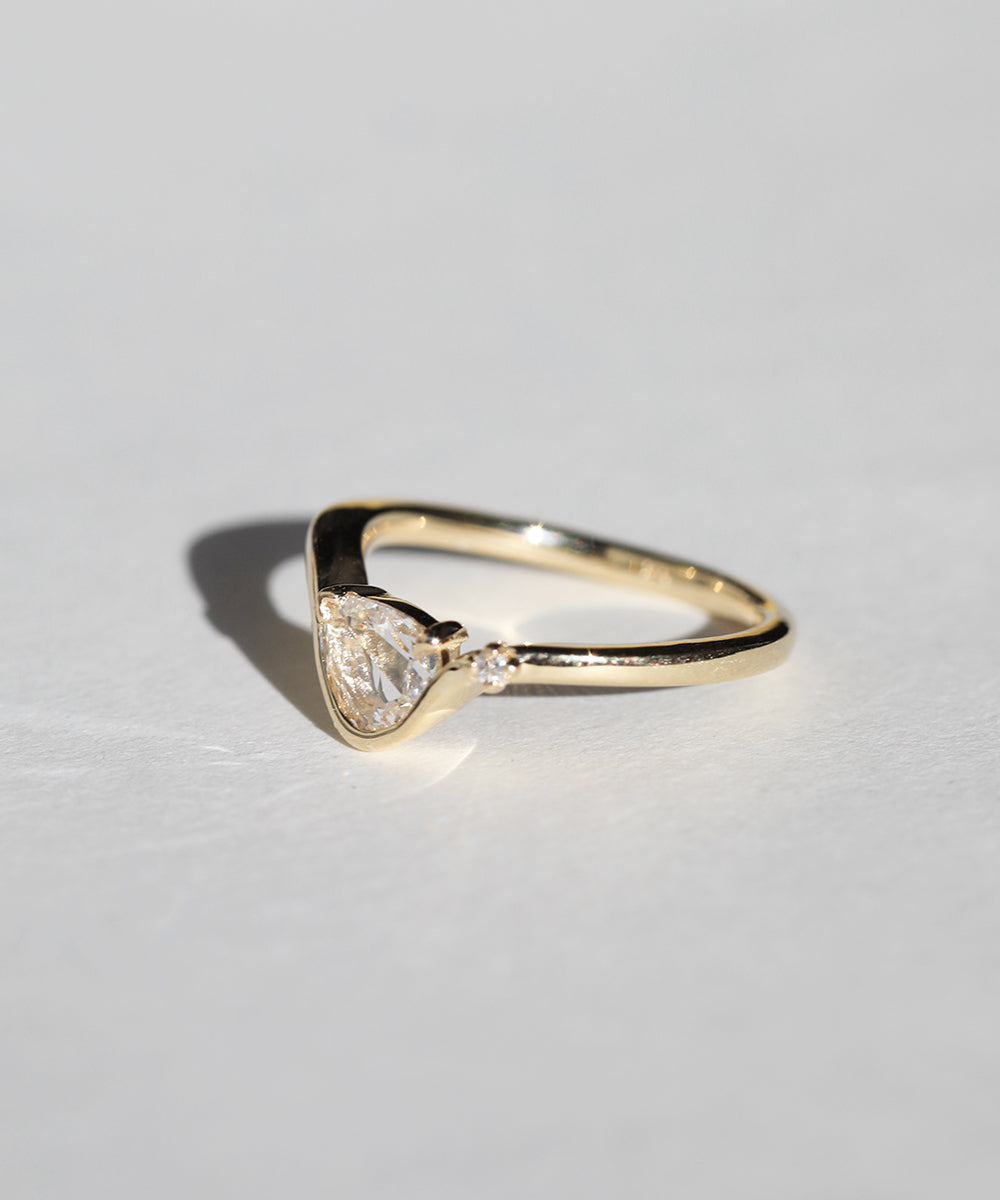 Diamond Ring 14k Gold NYC fine jewelry brooklyn NY New York jeweler sustainable ethical greenpoint engagement
