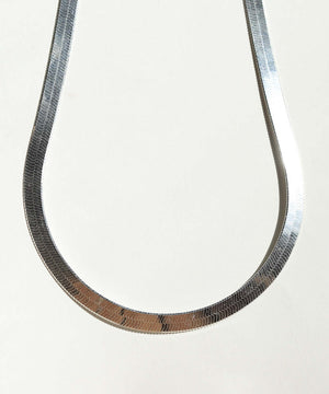 sterling silver herringbone necklace NYC fine jewelry brooklyn NY New York jeweler sustainable ethical greenpoint engagement