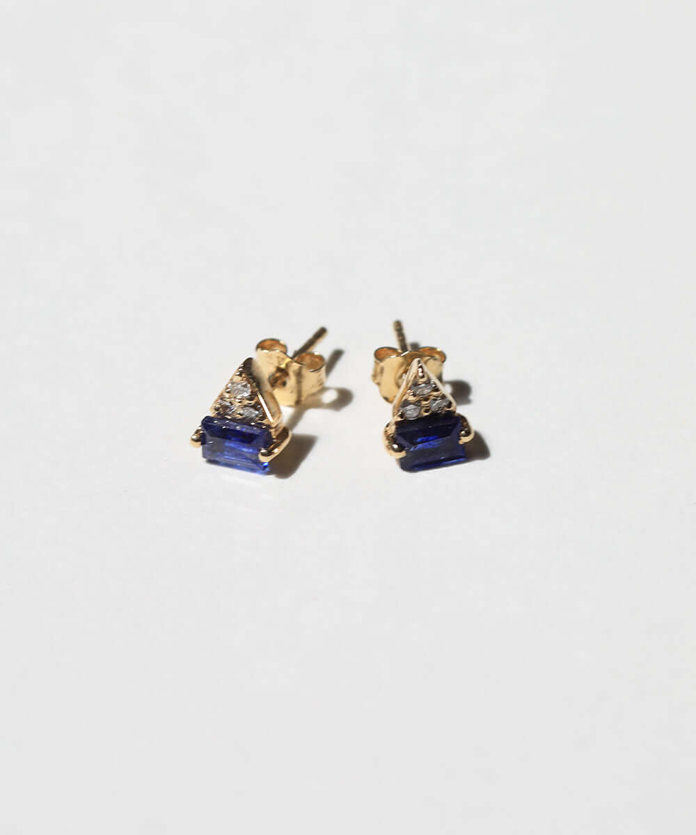 Sapphire Fine Diamond Earrings Brooklyn Jewelry NYC