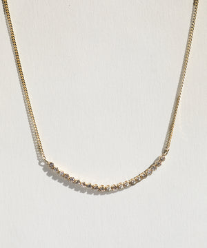 Diamond Necklace 14k Gold NYC fine jewelry brooklyn NY New York jeweler sustainable ethical greenpoint engagement