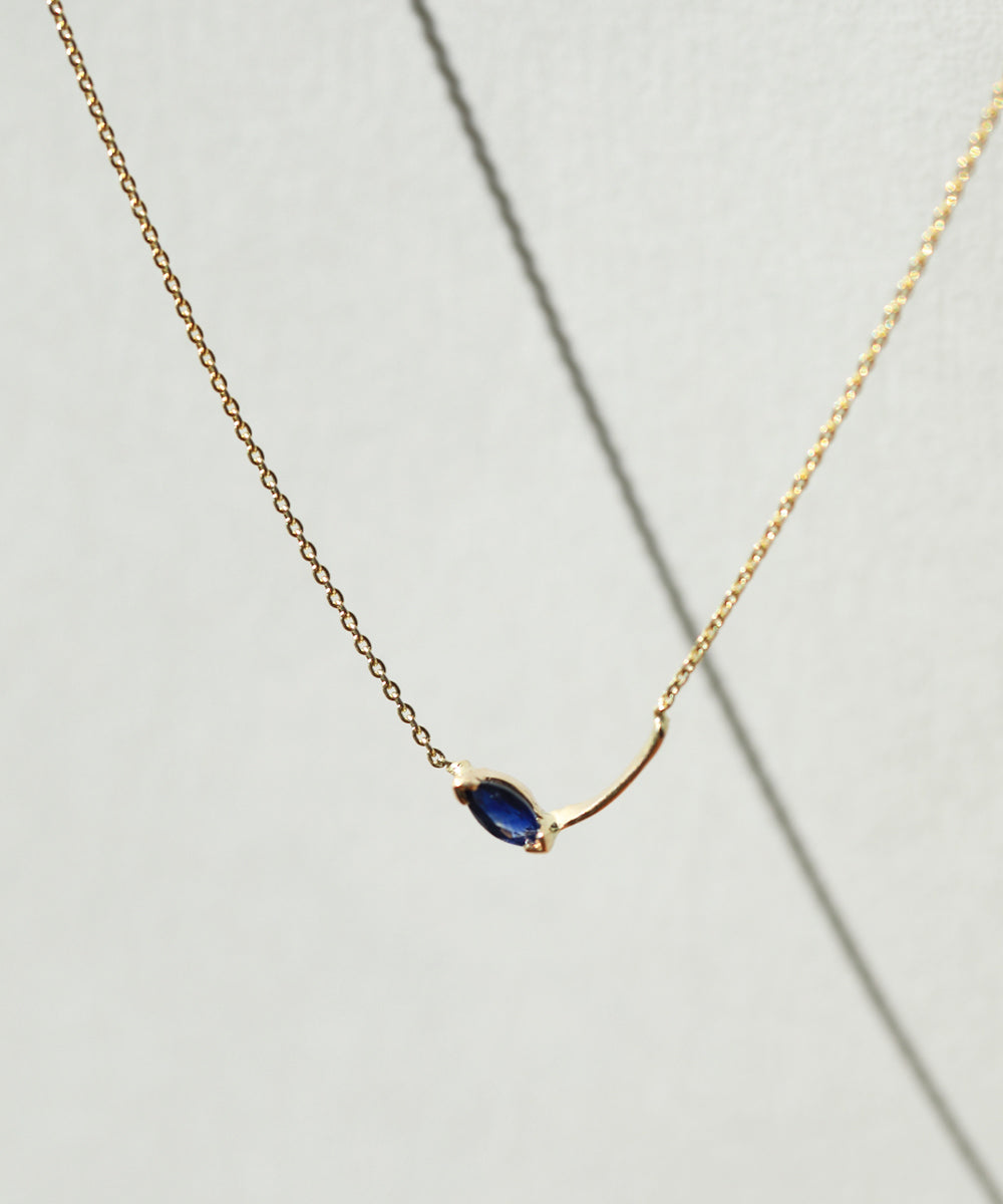 blue sapphire 14k yellow gold necklace Brooklyn New York 11222
