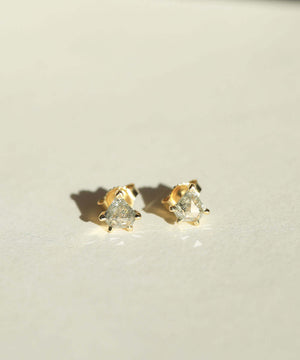 salt and pepper diamond 14k yellow gold earrings Brooklyn New York 11222