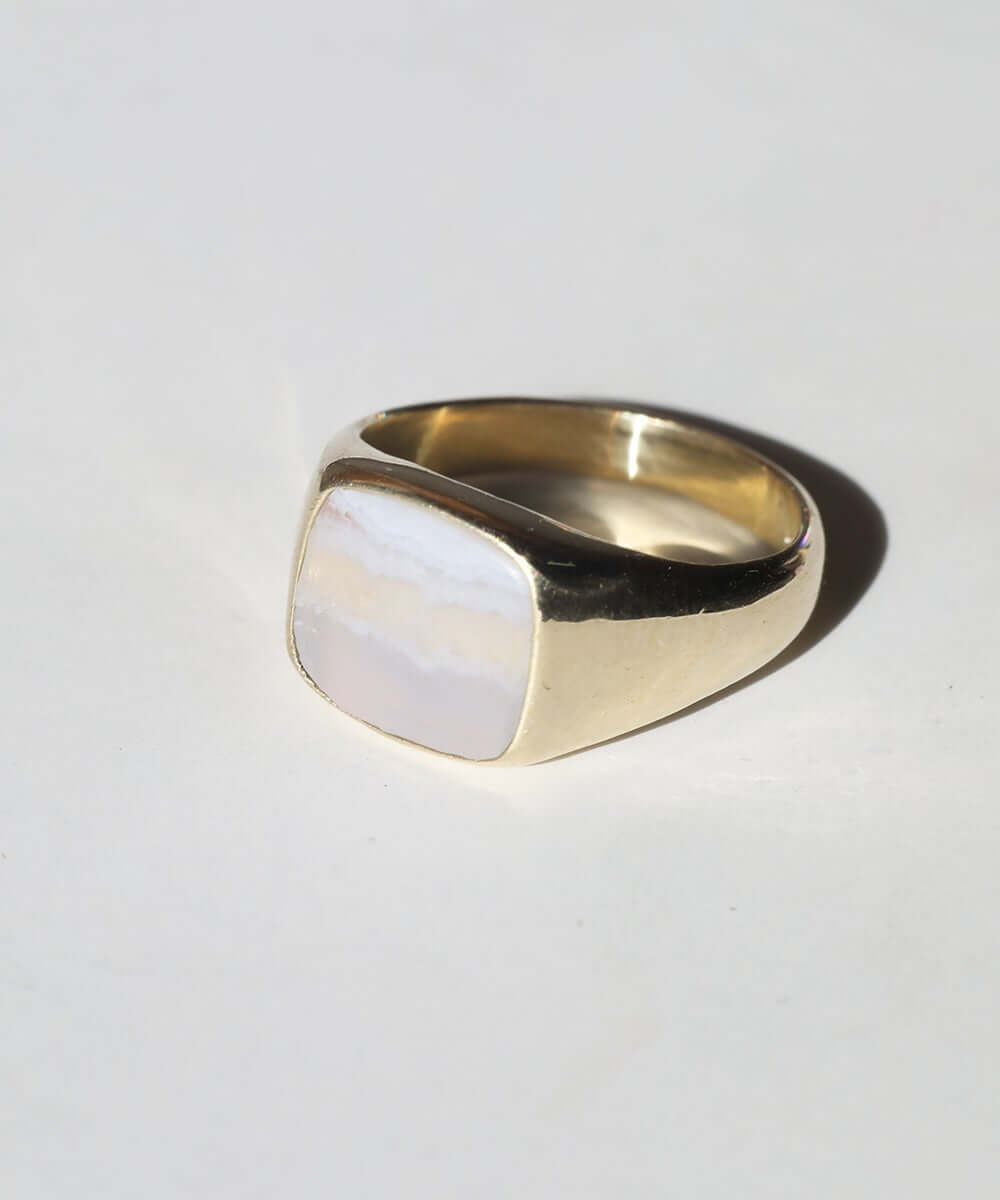 Mens gold signet ring, wedding band,  jewelry store, Greenpoint, Brooklyn NYC