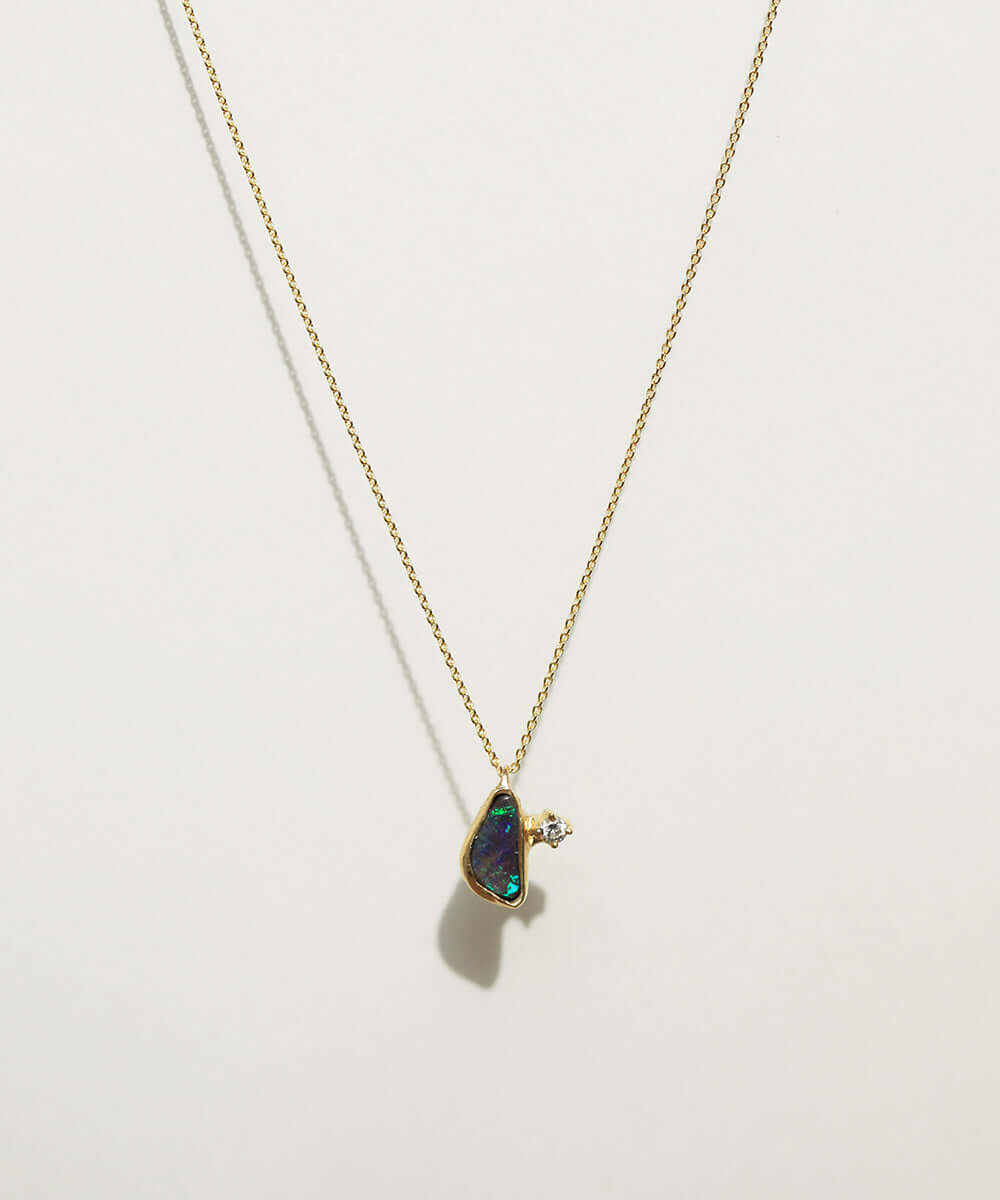 opal 14k yellow gold necklace Brooklyn New York 11222