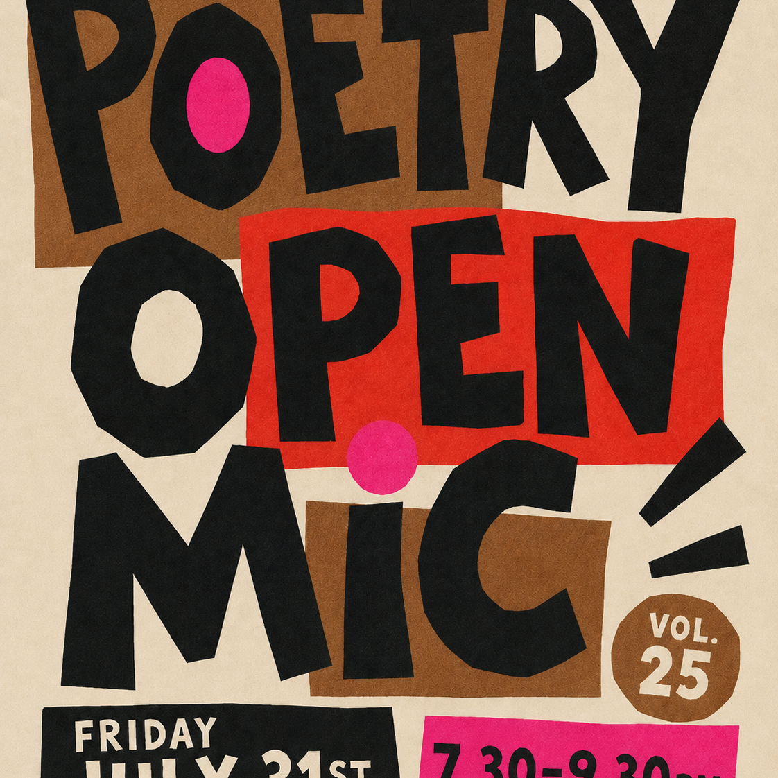 Summer Poetry Open-Mic
