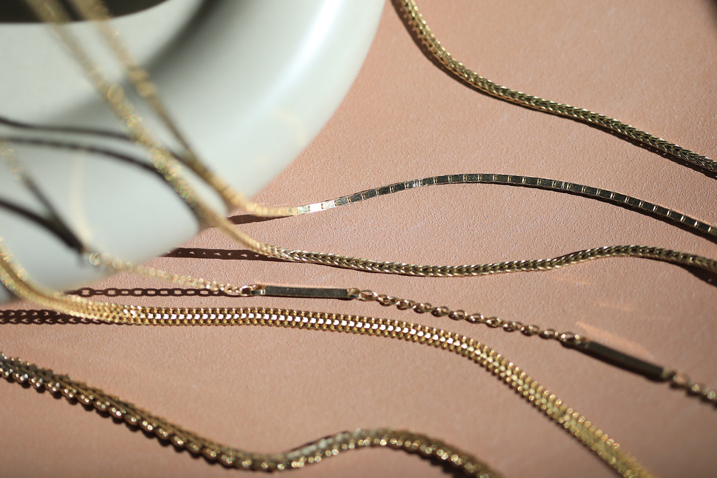 vintage gold chains unisex gifts made locally greenpoint brooklyn Macha nyc