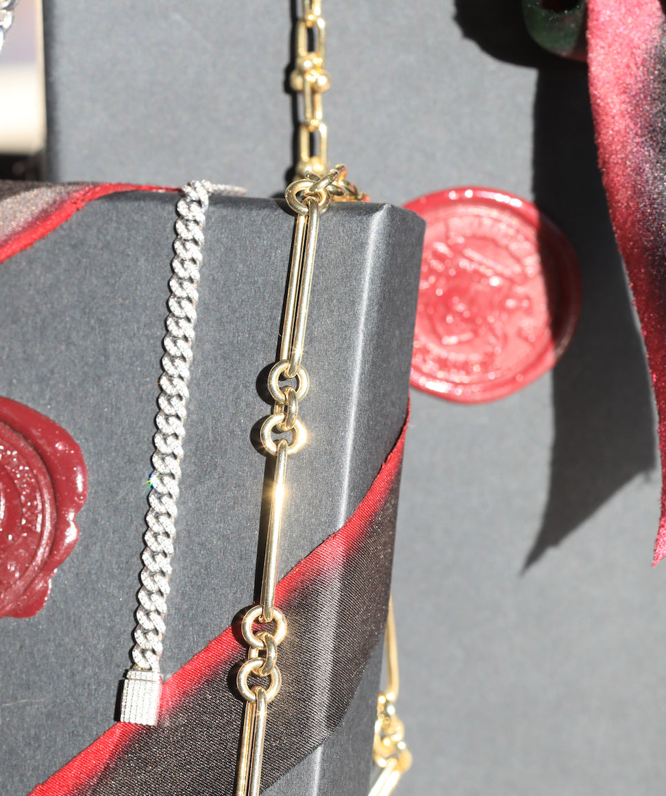 gold silver diamond tennis bracelets mens unisex jewelry macha studio brooklyn greenpoint new york nyc