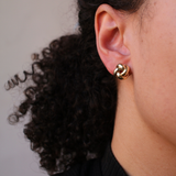 Knot Stud Earrings Large