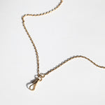 vintage 14k yellow gold dog clip necklace 1900s unique Macha Studio Greenpoint Brooklyn New York City unisex 11222