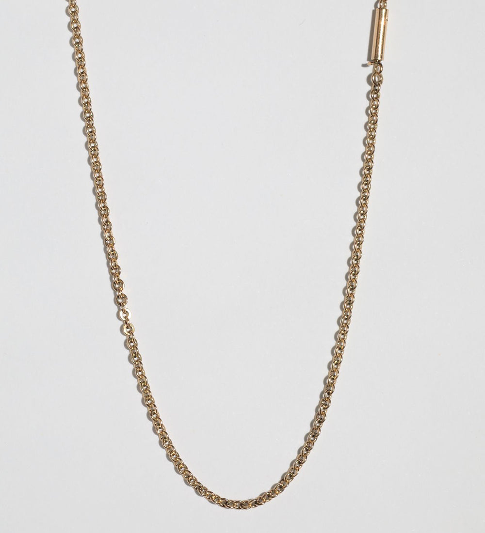 vintage 14k yellow gold chain necklace 1800s 1900s unique Macha Studio Greenpoint Brooklyn New York City unisex 11222