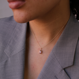 Color-Blocked Tourmaline Pendant (Large)