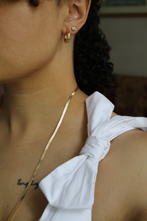 Superlong Flat Curb Chain Necklace
