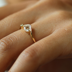 Diamond Wave Engagement Ring, Macha Studio, Greenpoint, Brooklyn NYC