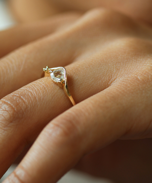 Diamond Wave Engagement Ring, Macha Studio, Greenpoint, Brooklyn NYC