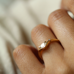 Diamond Wave Engagement Ring, Macha Studio, Greenpoint, Brooklyn NYC