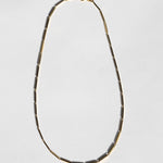 14k yellow gold vintage 1980s textured bar link necklace chain unisex unique Greenpoint Brooklyn New York 11222