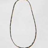 14k yellow gold vintage 1980s textured bar link necklace chain unisex unique Greenpoint Brooklyn New York 11222