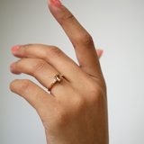 Allie Ring with Orange Sapphire