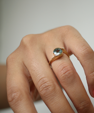Saturn Ring Blue Sapphire