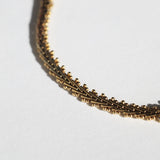 14k yellow gold vintage 1980s textured chevron necklace chain unisex unique Greenpoint Brooklyn New York 11222