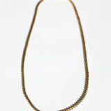 14k yellow gold vintage 1980s textured chevron necklace chain unisex unique Greenpoint Brooklyn New York 11222