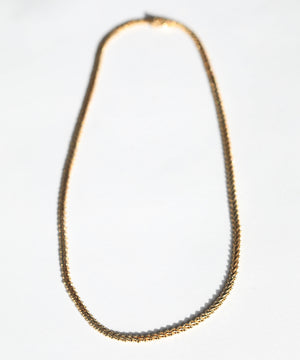 14k yellow gold vintage 1980s textured chevron necklace chain unisex unique Greenpoint Brooklyn New York 11222