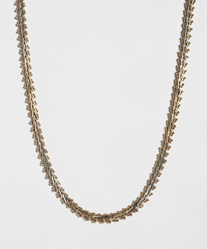 14k yellow gold vintage 1980s textured chevron necklace chain unisex unique Greenpoint Brooklyn New York 11222