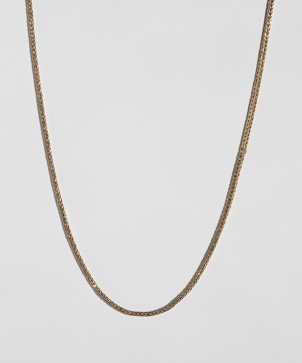 14k yellow gold textured rope vintage necklace 1980s Macha Studio Greenpoint Brooklyn New York City 11222 unisex