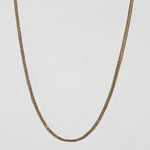 14k yellow gold textured rope vintage necklace 1980s Macha Studio Greenpoint Brooklyn New York City 11222 unisex