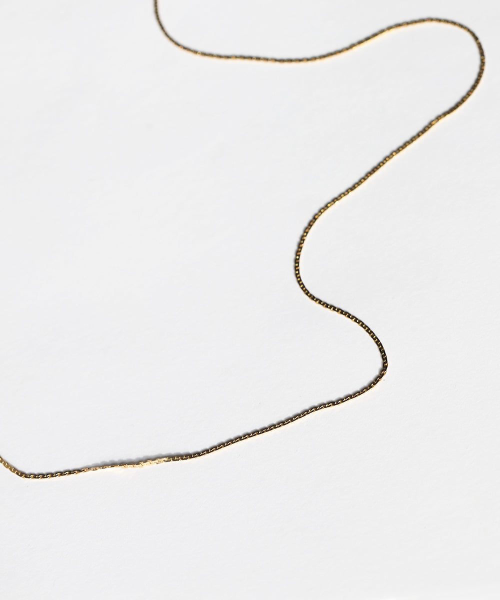 14k yellow gold textured chain vintage necklace 1980s Macha Studio Greenpoint Brooklyn New York City 11222 unisex