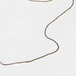 14k yellow gold textured chain vintage necklace 1980s Macha Studio Greenpoint Brooklyn New York City 11222 unisex