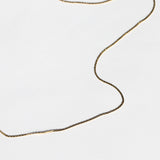 14k yellow gold textured chain vintage necklace 1980s Macha Studio Greenpoint Brooklyn New York City 11222 unisex