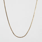 14k yellow gold textured chain vintage necklace 1980s Macha Studio Greenpoint Brooklyn New York City 11222 unisex