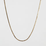 14k yellow gold textured chain vintage necklace 1980s Macha Studio Greenpoint Brooklyn New York City 11222 unisex