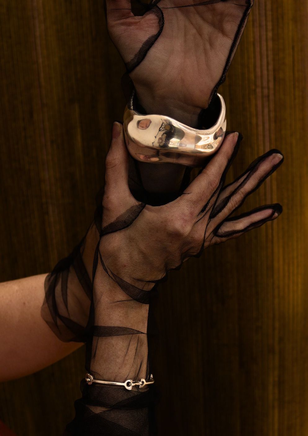 Sculptural Cuff in Sterling silver