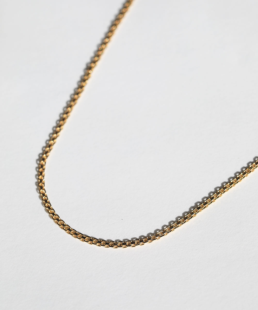 vintage 14k yellow gold rope twisted necklace 1980s unique Macha Studio Greenpoint Brooklyn New York City unisex 11222