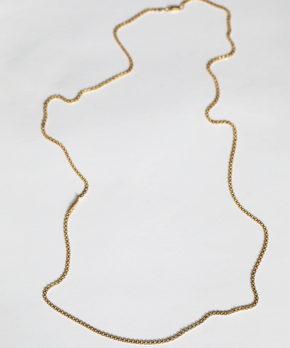 vintage 14k yellow gold rope twisted necklace 1980s unique Macha Studio Greenpoint Brooklyn New York City unisex 11222