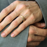 Handcrafted Hoop in 18K Yellow Gold