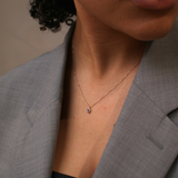 Blue Sapphire Oval Necklace