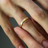 Handcrafted Hoop (Lightweight) in Yellow Gold