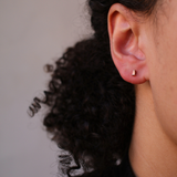 Tapered Baguette Diamond Stud Earrings