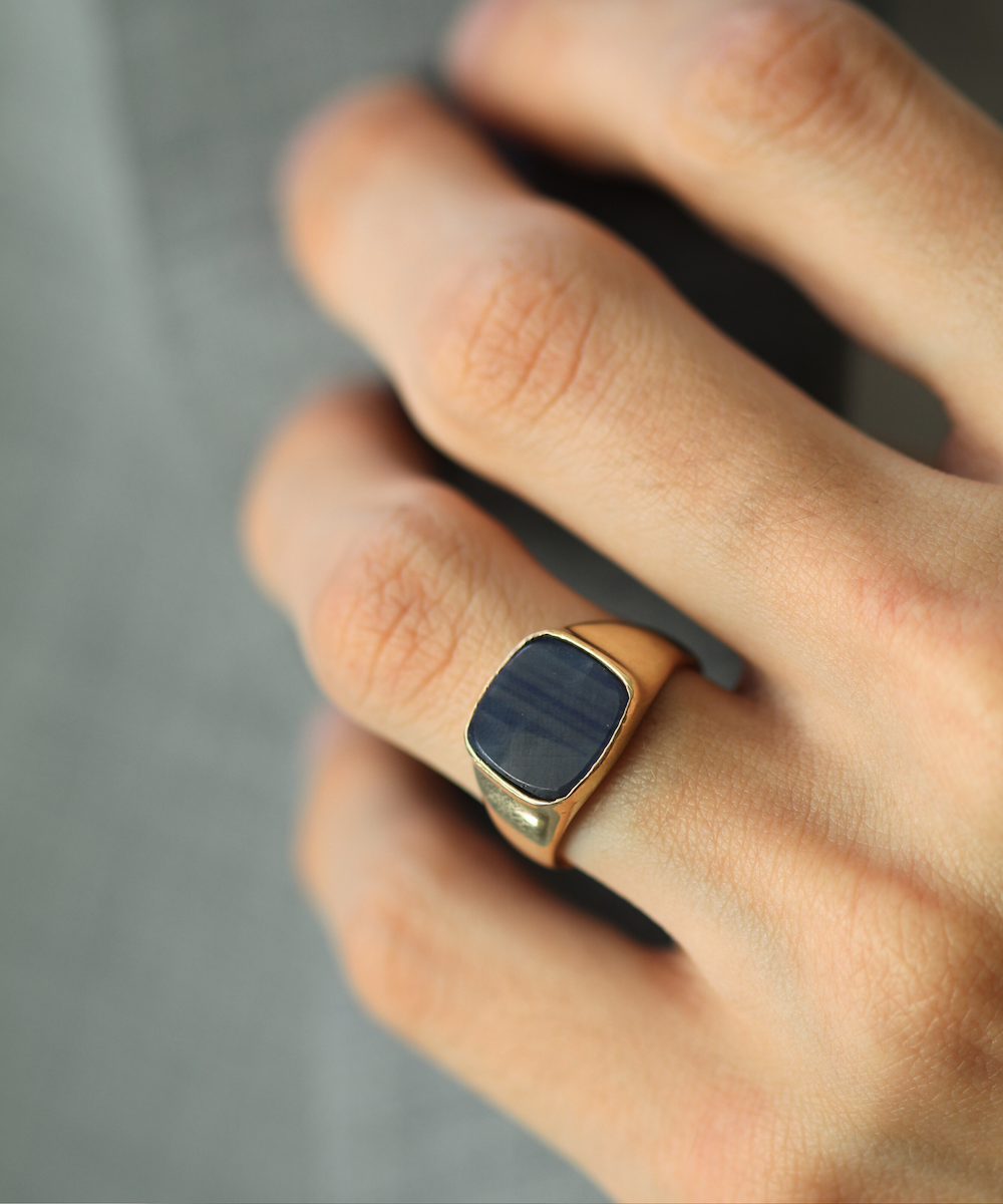 Sapphire Signet Ring