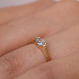 Foxtail Band with Salt & Pepper Diamond