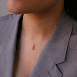 Color-Blocked Tourmaline Pendant (Medium)