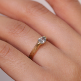 Foxtail Band with Salt & Pepper Diamond