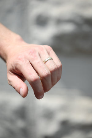 Mens wedding band by Macha Brooklyn New York