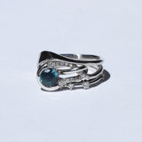 Engagement Ring Stack with Sapphire by Macha Studio. Brooklyn, New York