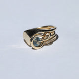 Engagement Ring Stack with Sapphire by Macha Studio. Brooklyn, New York