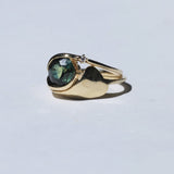 Engagement Ring Stack with Sapphire by Macha Studio. Brooklyn, New York