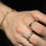 Mens 14k Yellow Gold Diamond Wedding Band Macha Studio Brooklyn New York